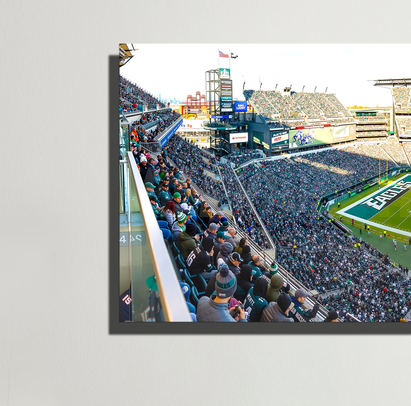 Lincoln Financial Field Game-Day Panoramic Metal Print — Philadelphia Football (Aluminum Wall Art)