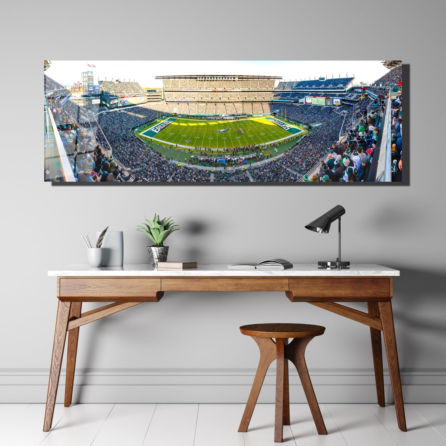 Lincoln Financial Field Game-Day Panoramic Metal Print — Philadelphia Football (Aluminum Wall Art)